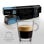 Dolce Vita Compatible Capsules for Nespresso Aluminum Decaffeinato - 10 pcs Dolce Vita Compatible Capsules for Nespresso Aluminum Decaffeinato - 10 pcs