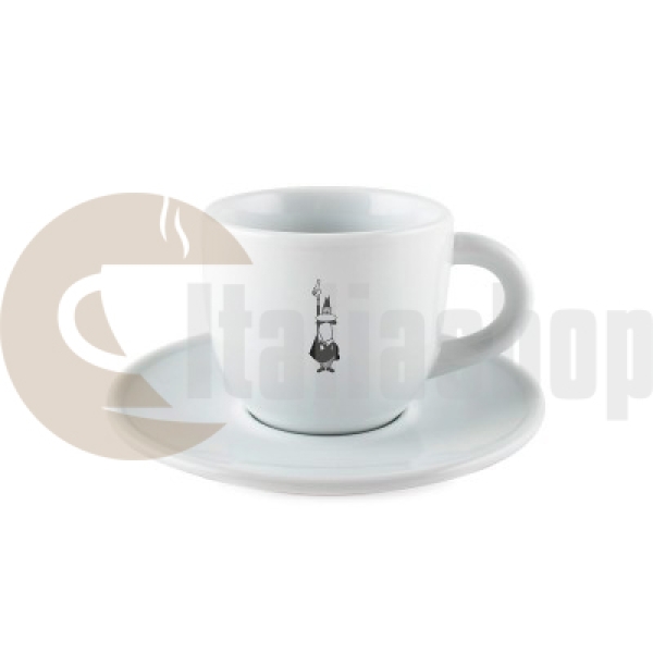 Bialetti Tazza Cappuccino O Ceașcă De Ceramică Pentru Cappuccino Cu Farfurioară