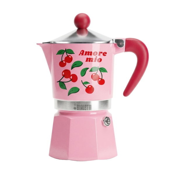Bialetti Rainbow Cafetieră pentru 3 Cești Fruit Vibes Pink