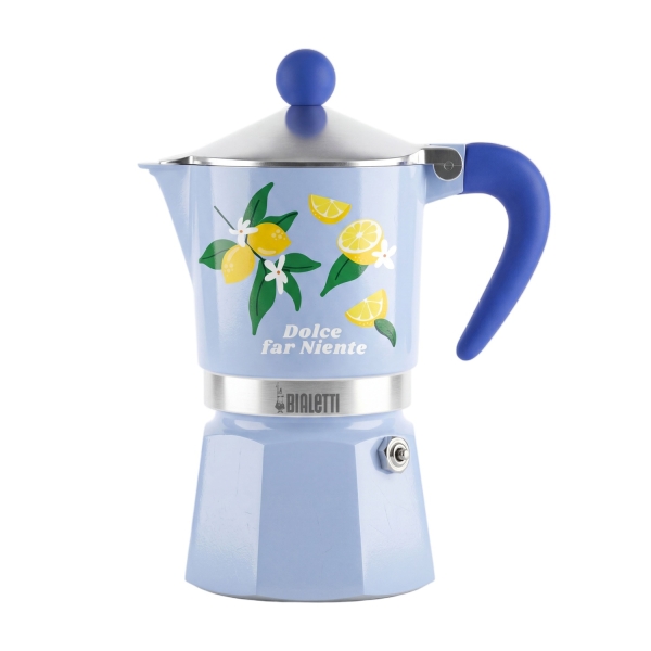 Bialetti Rainbow Cafetieră pentru 3 Cești Fruit Vibes Blue
