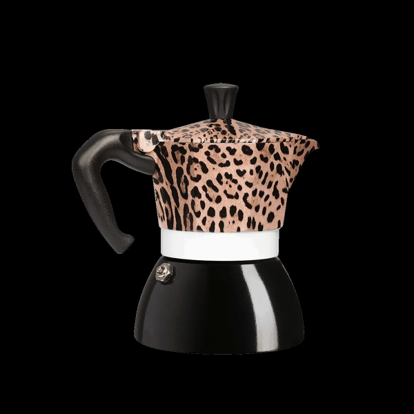 Cafetieră Bialetti Dolce&amp;Gabbana Moka Induction Leopardo – 4 cești