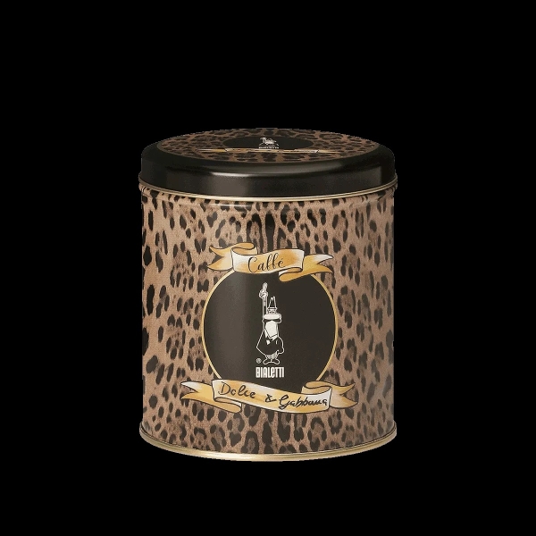 Bialetti Dolce&amp;Gabbana Perfetto Moka Audace – cafea măcinată 200 g + cutie metalică pentru cafea
