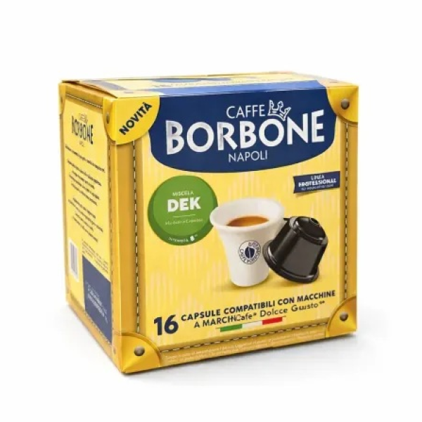 Borbone Decaffeinato – 16 capsule, compatibile cu Dolce Gusto
