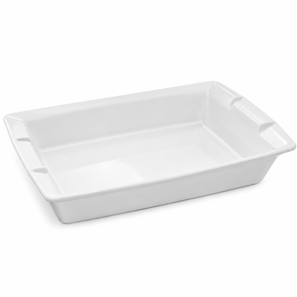 Giannini Ceramax Tavă ceramică pentru cuptor – 40 × 29 × 7 cm, albă