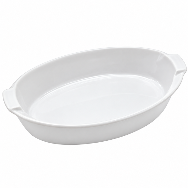 Giannini Ceramax Tavă ceramică ovală pentru cuptor – 31 × 22 × 5 cm, albă