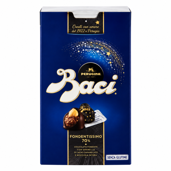 Baci Perugina Bomboane Din Ciocolată Naturală 70% - 200 Gr.