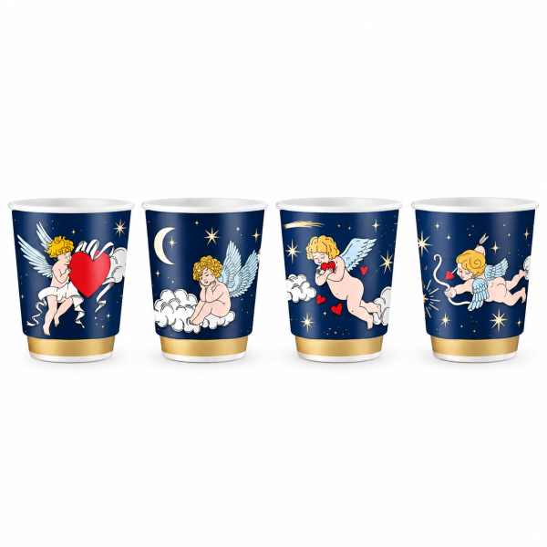 Set 4 cești cu îngeri – Bialetti Cielo Stellato