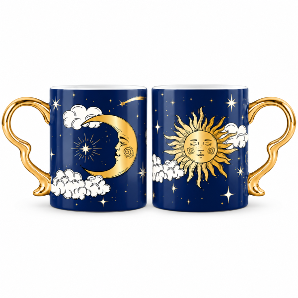 Set 2 căni „Soare și Lună“ – Bialetti Cielo Stellato