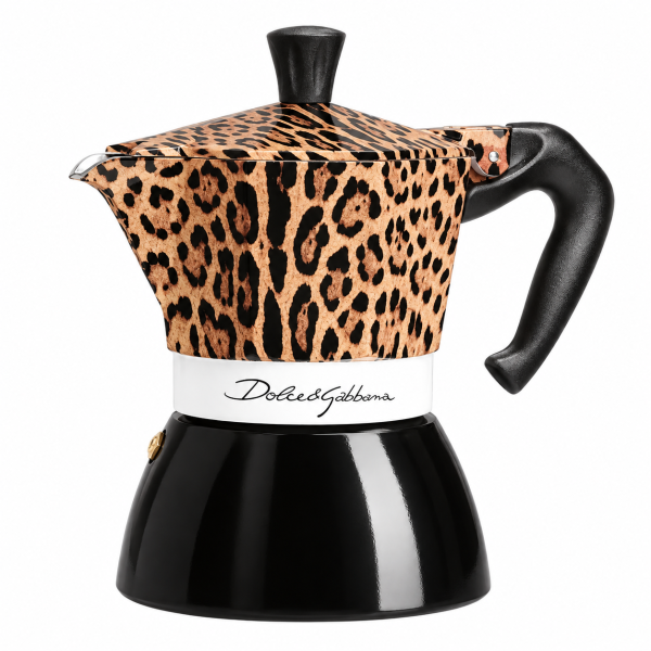 Cafetieră Bialetti Dolce&amp;Gabbana Moka Induction Leopardo – 4 cești