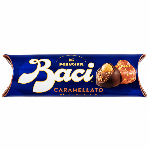 Baci Perugina Caramellato alle Mandorle – praline de ciocolată, 3 buc., 37,5 g