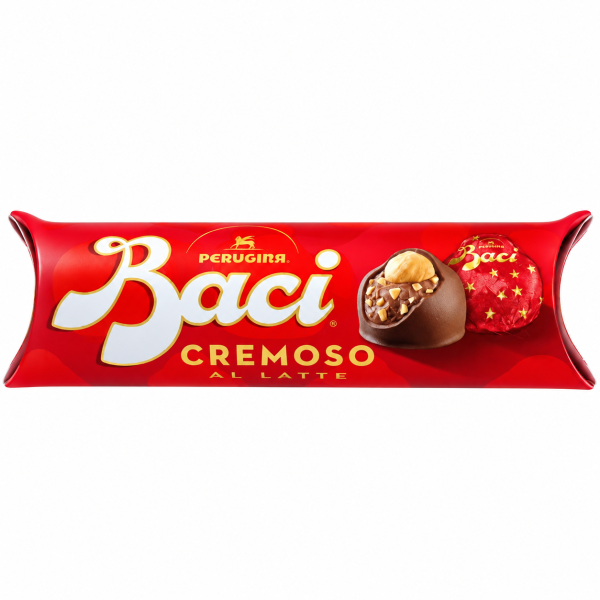 Baci Perugina Cremoso al Latte – praline de ciocolată cu alune de pădure, 3 buc., 37,5 g