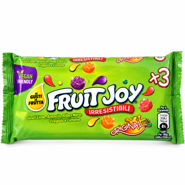 Fruit Joy Original Trio bomboane moi cu arome de fructe – 3 × 41 g, 123 g