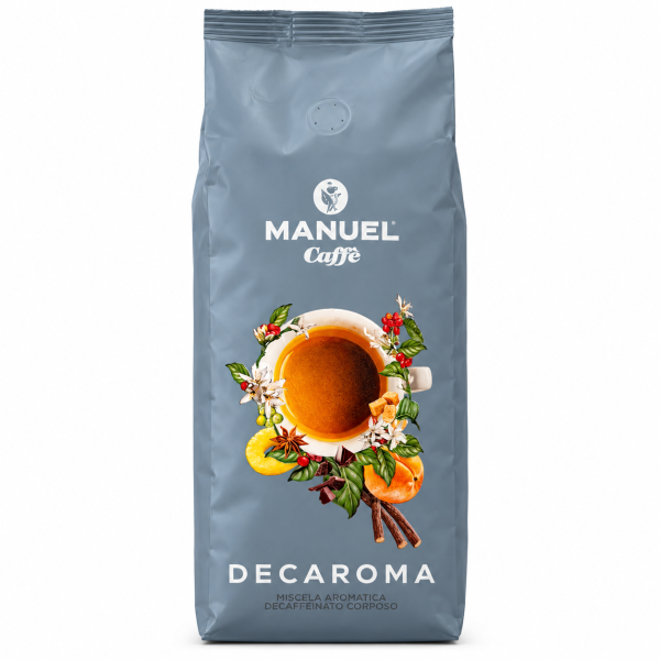 Manuel Caffè cafea boabe decofeinizată Decaroma – 500 g