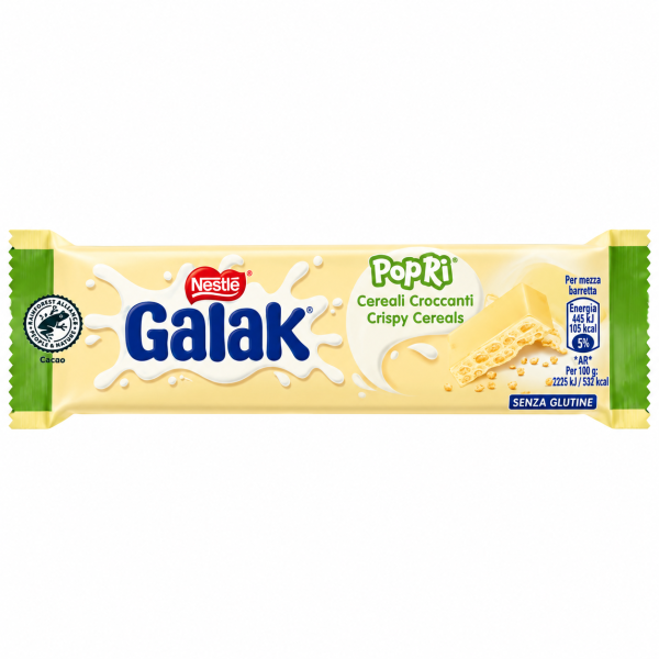 Nestlé Galak PoPrì ciocolată albă cu cereale crocante – 40 g