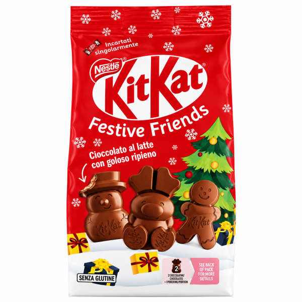 KitKat Festive Friends – Figurine de ciocolată de Crăciun 147 g