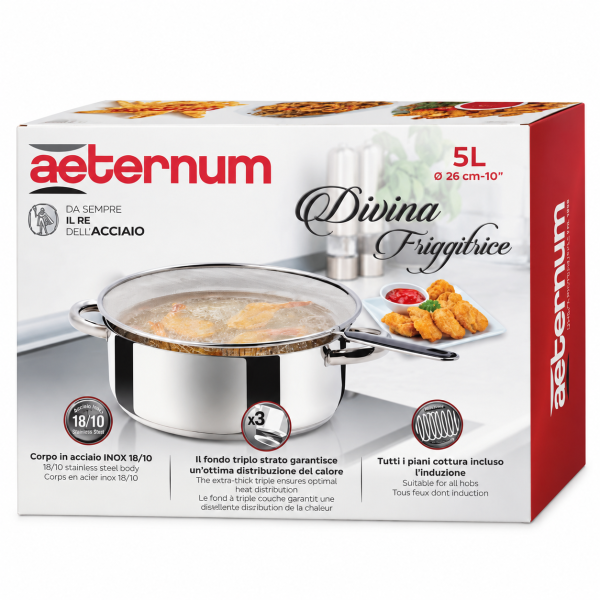 Aeternum Divina – Set pentru prăjit din oțel inoxidabil 